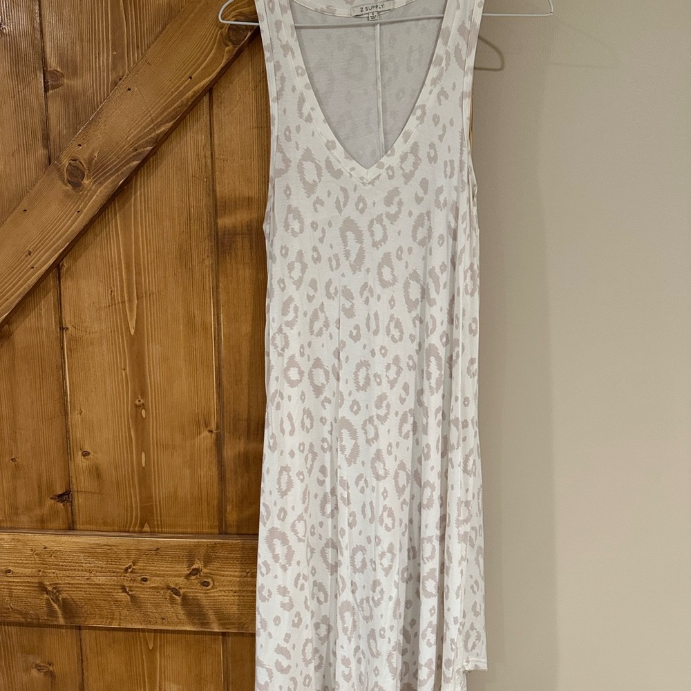 Leopard Print Sleeveless Dress